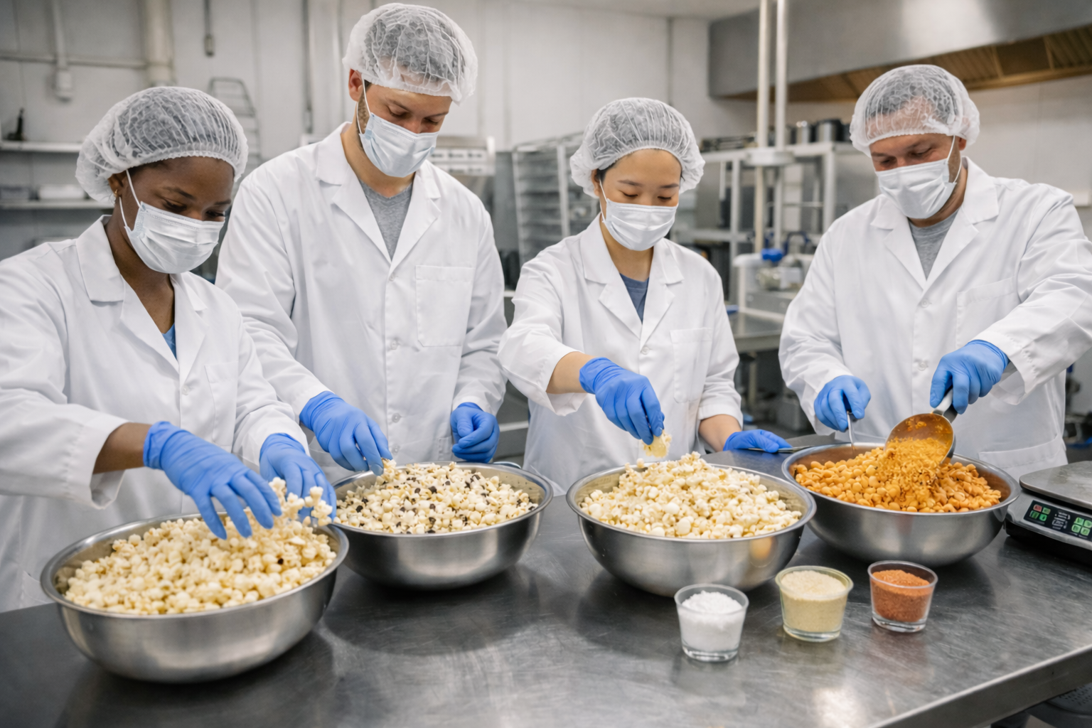 Henry handcrafting popcorn in Massachusetts